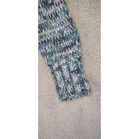 a.n.a A New Approach Womens XS  Mock Neck Sweater Blue Spacedye - Picture 7 of 16